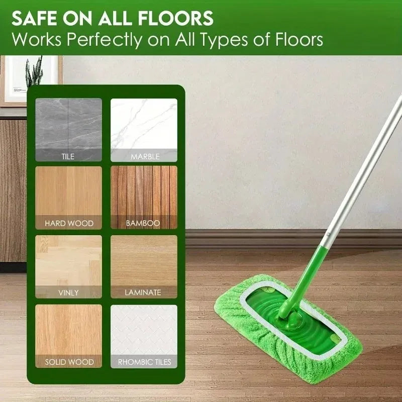 5pcs Mop Pads Reusable with High Water Absorption and Fiber Cleaning Pads That Can Firmly Adhere To Most Standard Mops